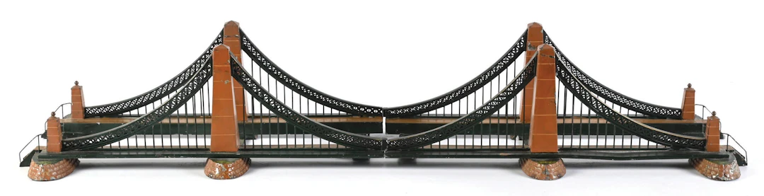 MARKLIN GAUGE 1 TINPLATE 2514/1 SUSPENSION BRIDGE