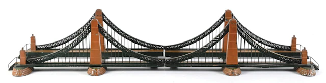 MARKLIN GAUGE 1 TINPLATE 2514/1 SUSPENSION BRIDGE