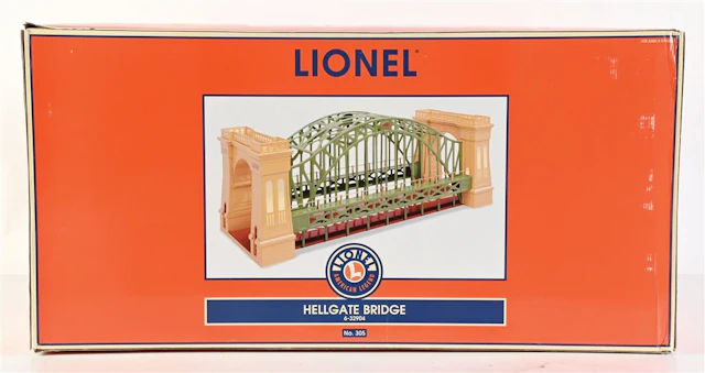 LIONEL STANDARD GA. 6-32904 NO. 305 HELLGATE BRIDGE IN ORIGINAL BOX