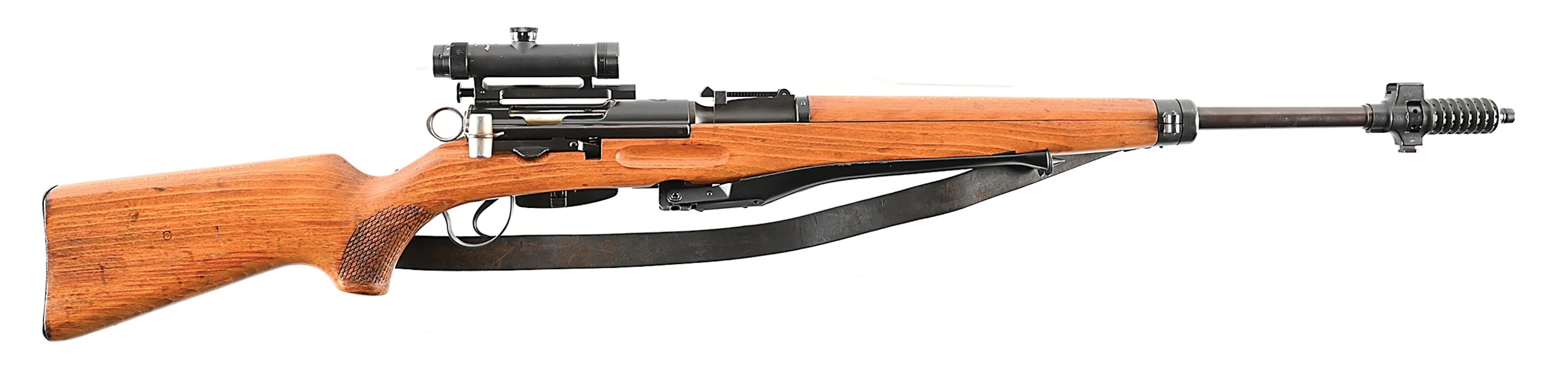 (C) SWISS ZF K31/55 STRAIGHT PULL BOLT ACTION SNIPER RIFLE WITH MATCHING