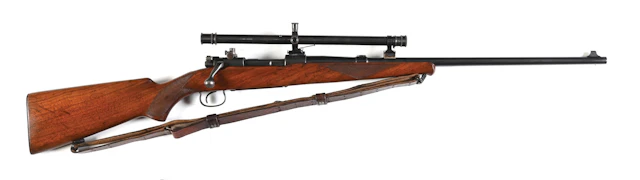 (C) EARLY WINCHESTER MODEL 54 BOLT ACTION RIFLE WITH WINCHESTER A-5 SCOPE