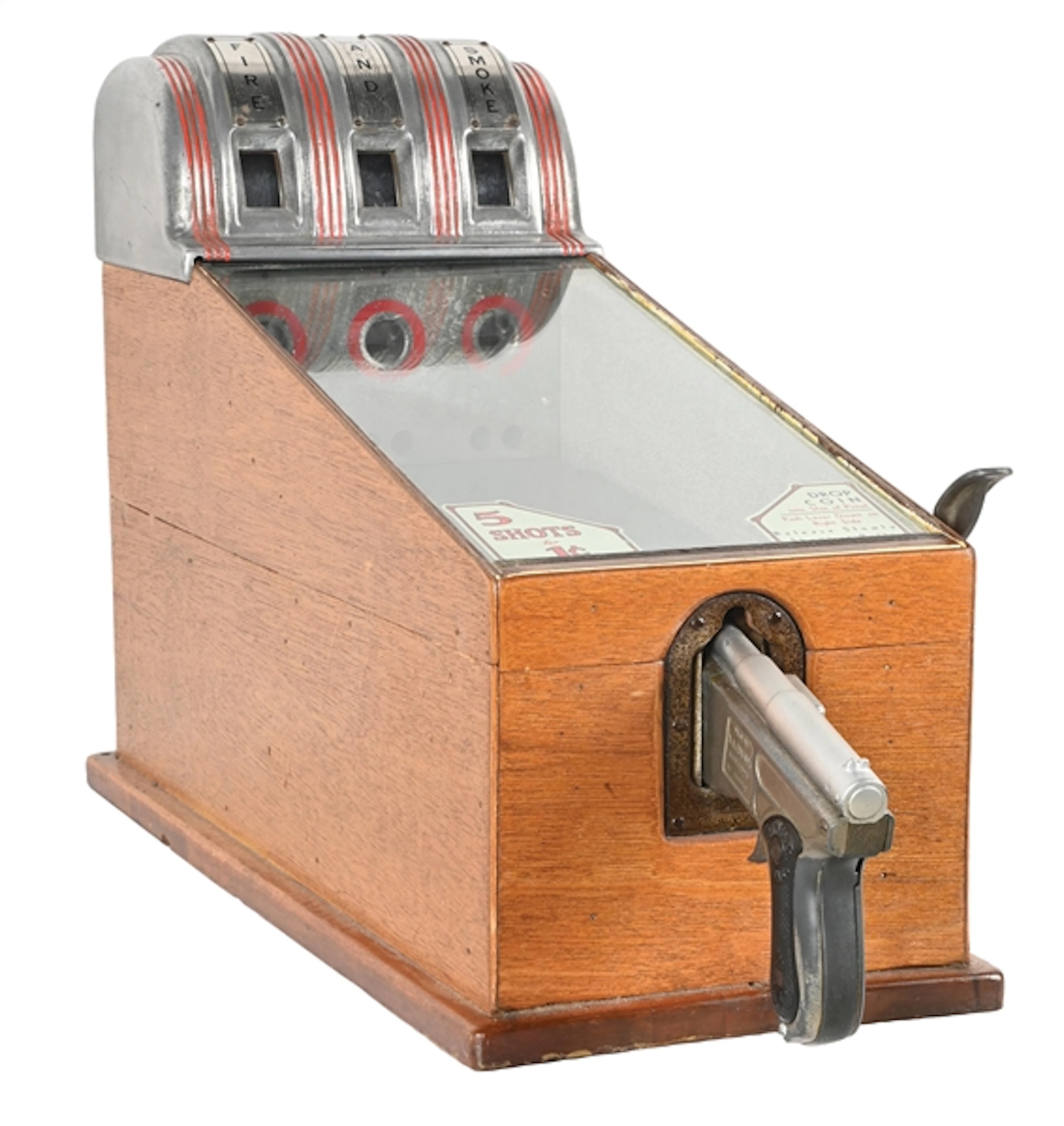 1¢ A.B.T. MFG. CORP. "FIRE AND SMOKE" TARGET SKILL GAME