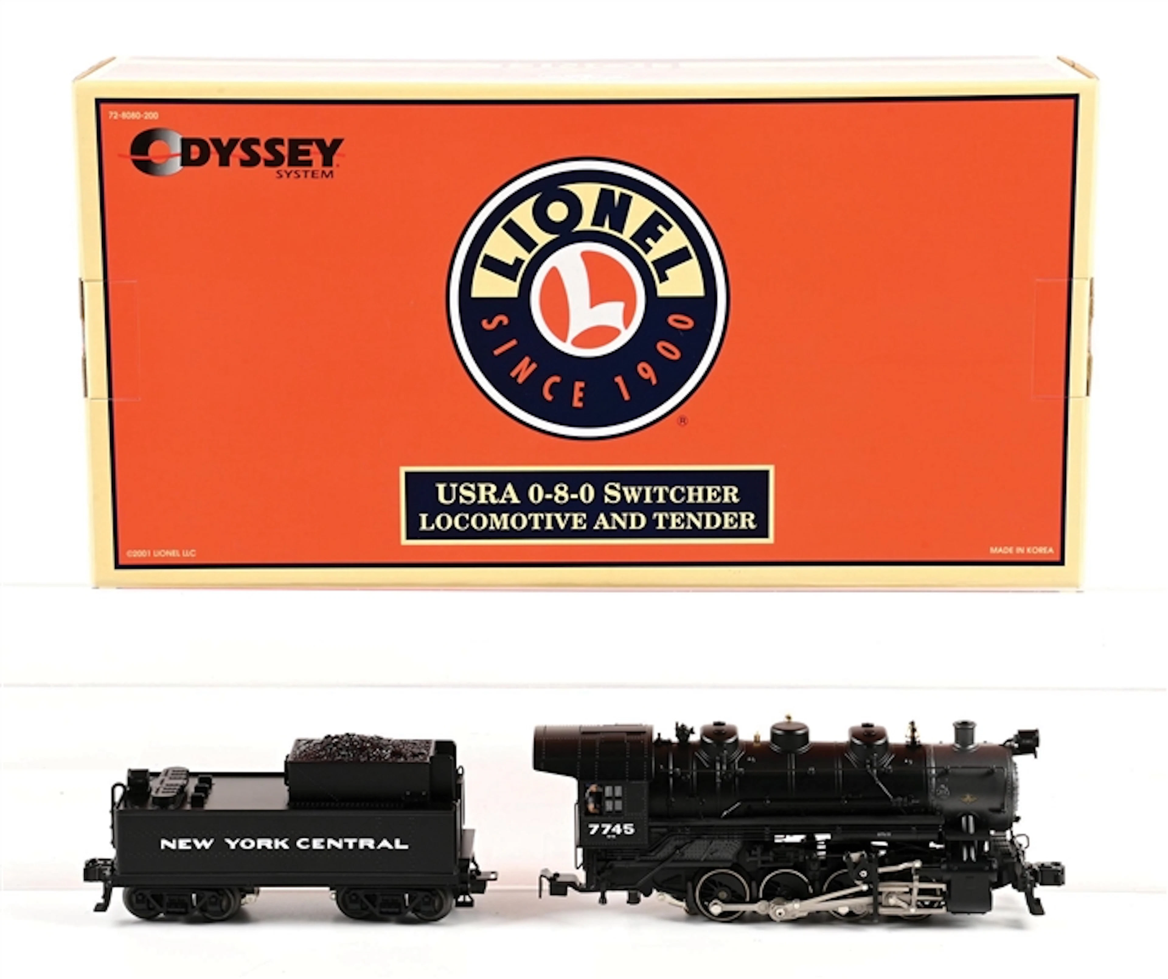 LIONEL O-GA. ODYSSEY SYSTEM NO. 6-28080 NEW YORK CENTRAL 0-8-0 USRA