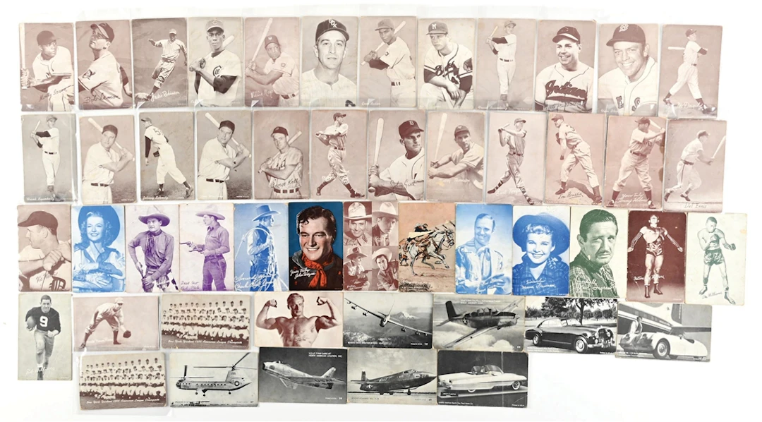 LOT OF 50: EXHIBIT CARDS INCLUDING JACKIE ROBINSON