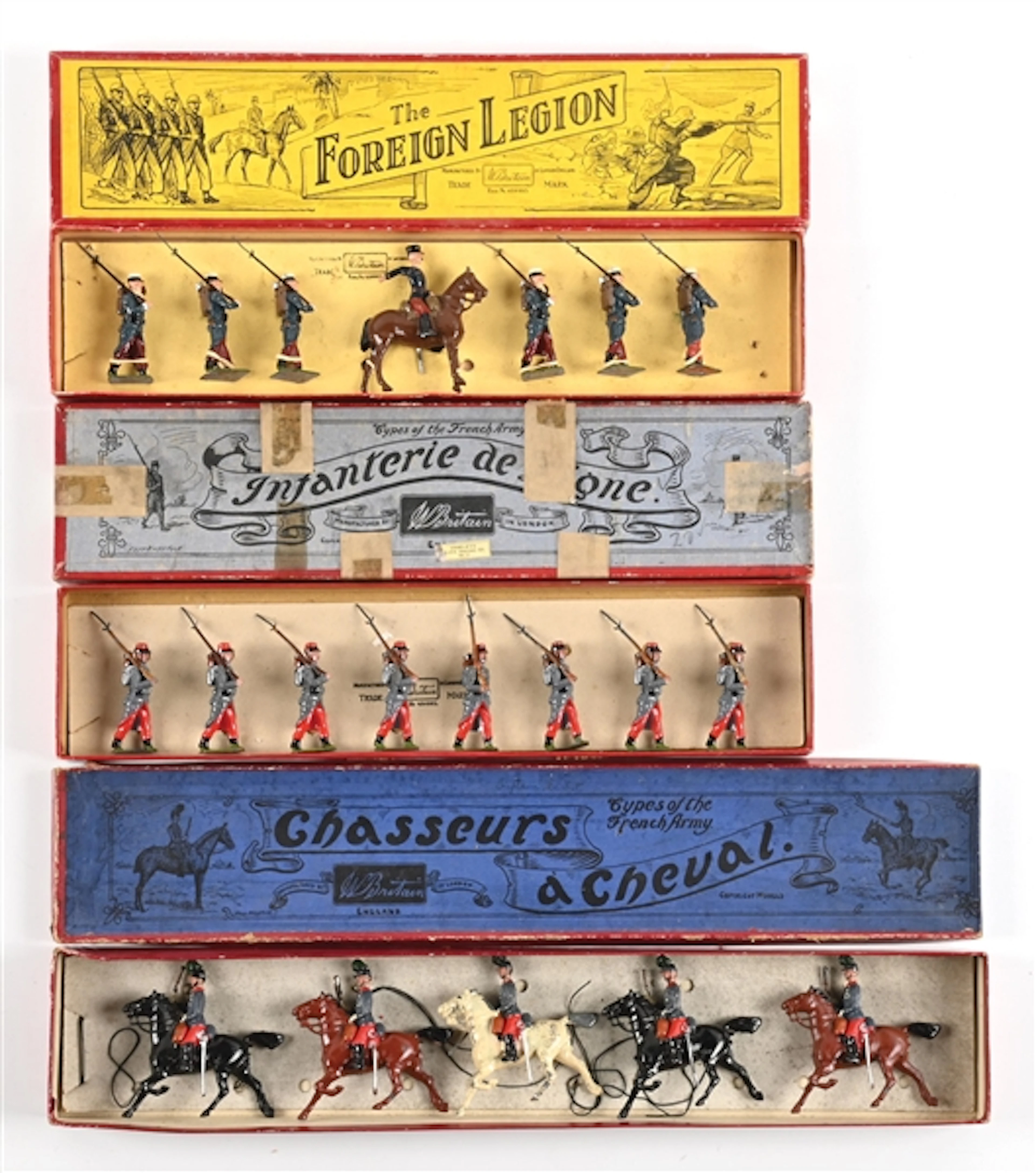 LOT OF 3: W. BRITAIN SETS IN BOXES
