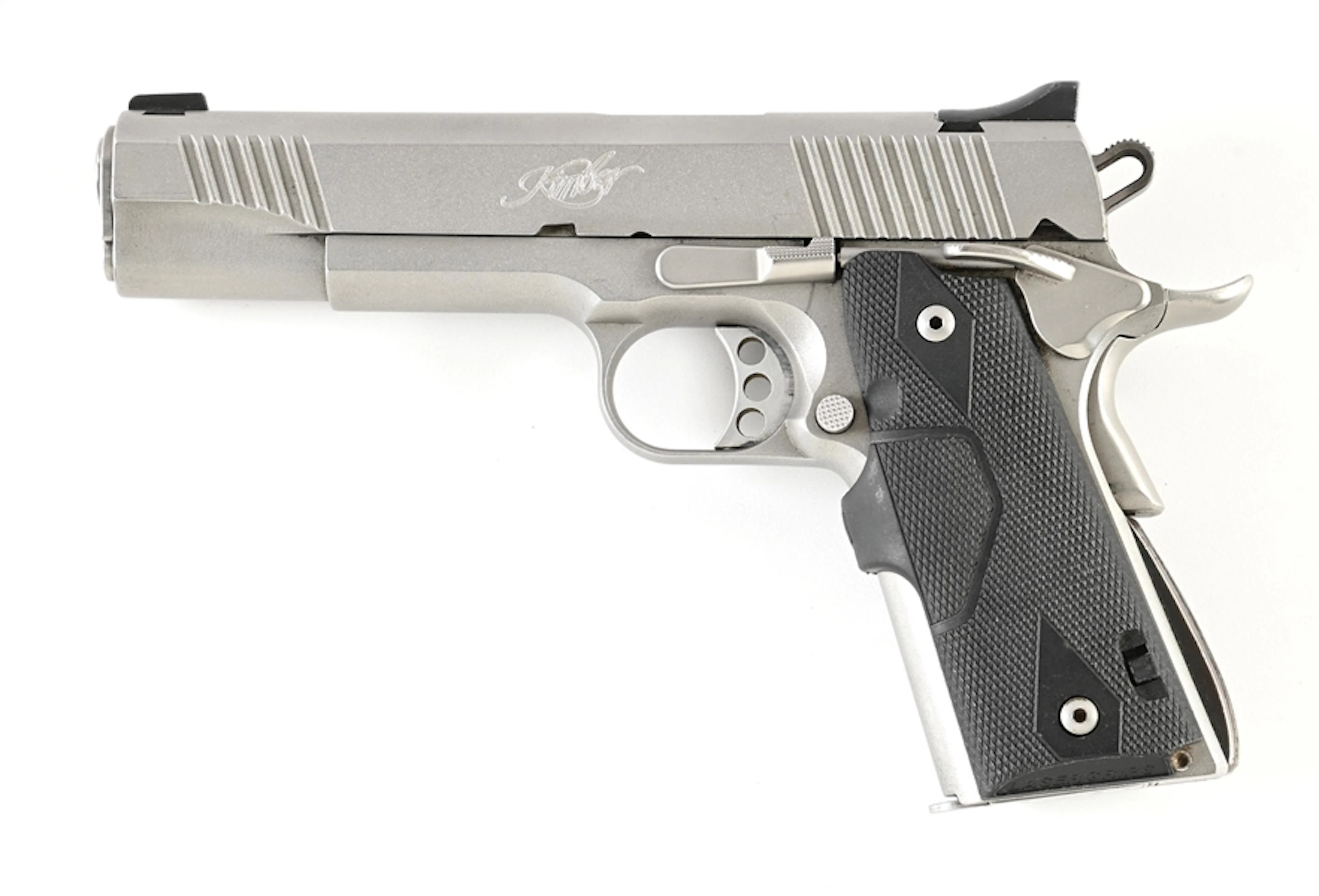 (M) KIMBER CLASSIC STAINLESS 1911 SEMI-AUTOMATIC PISTOL WITH A RIMFIRE