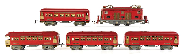 PRE-WAR AMERICAN FLYER STANDARD GA. NO. 4678 4-CAR PASSENGER SET
