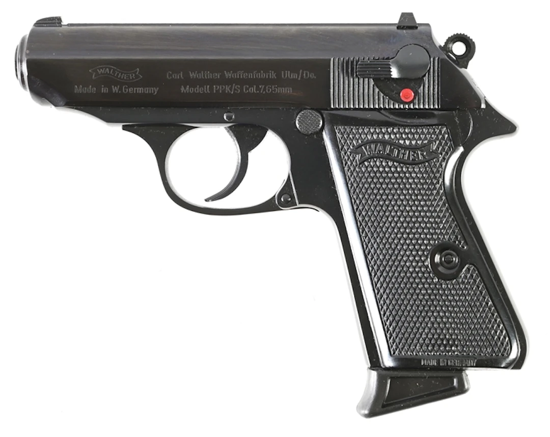 (C) INTERARMS GERMAN WALTHER PPK/S .32 SEMI AUTOMATIC PISTOL WITH BOX.
