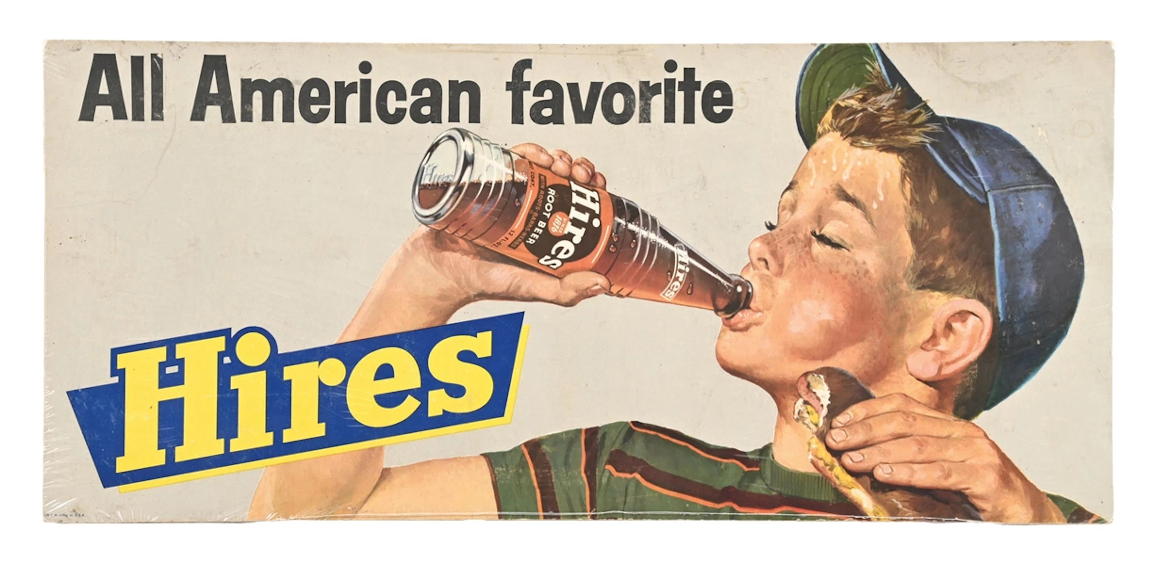 ALL AMERICAN FAVORITE HIRES ROOT BEER ADVERTISEMENT