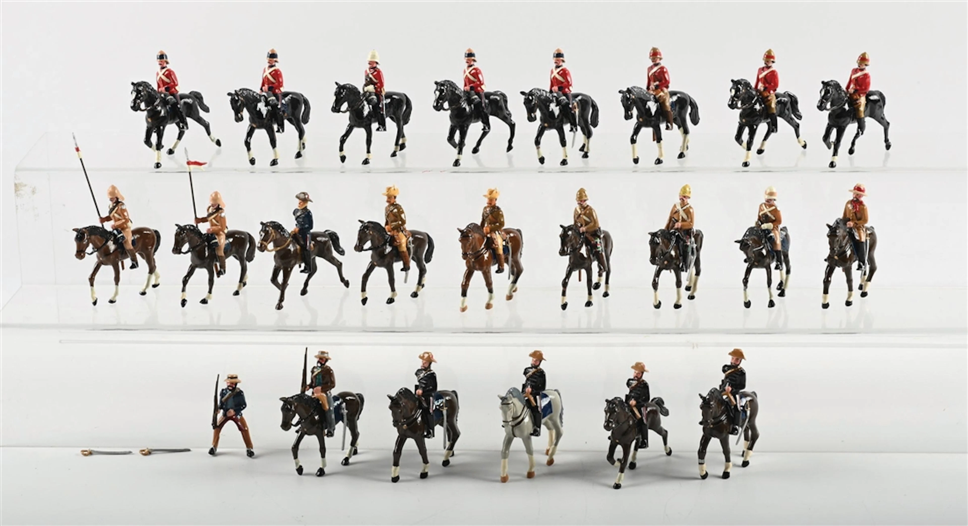 TROPHY MINIATURES VARIOUS ENGLISH & AUSTRALIAN CAVALRY UNITS