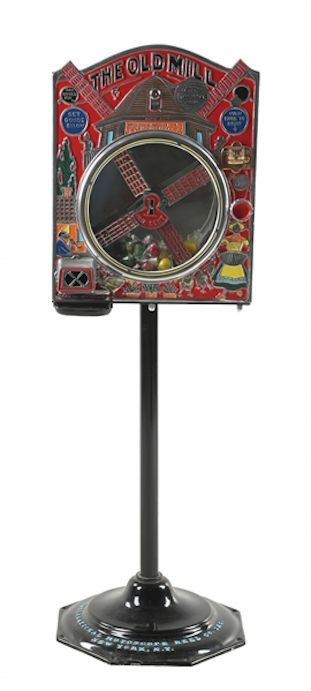 1¢ INTERNATIONAL MUTOSCOPE THE OLD MILL VENDING MACHINE