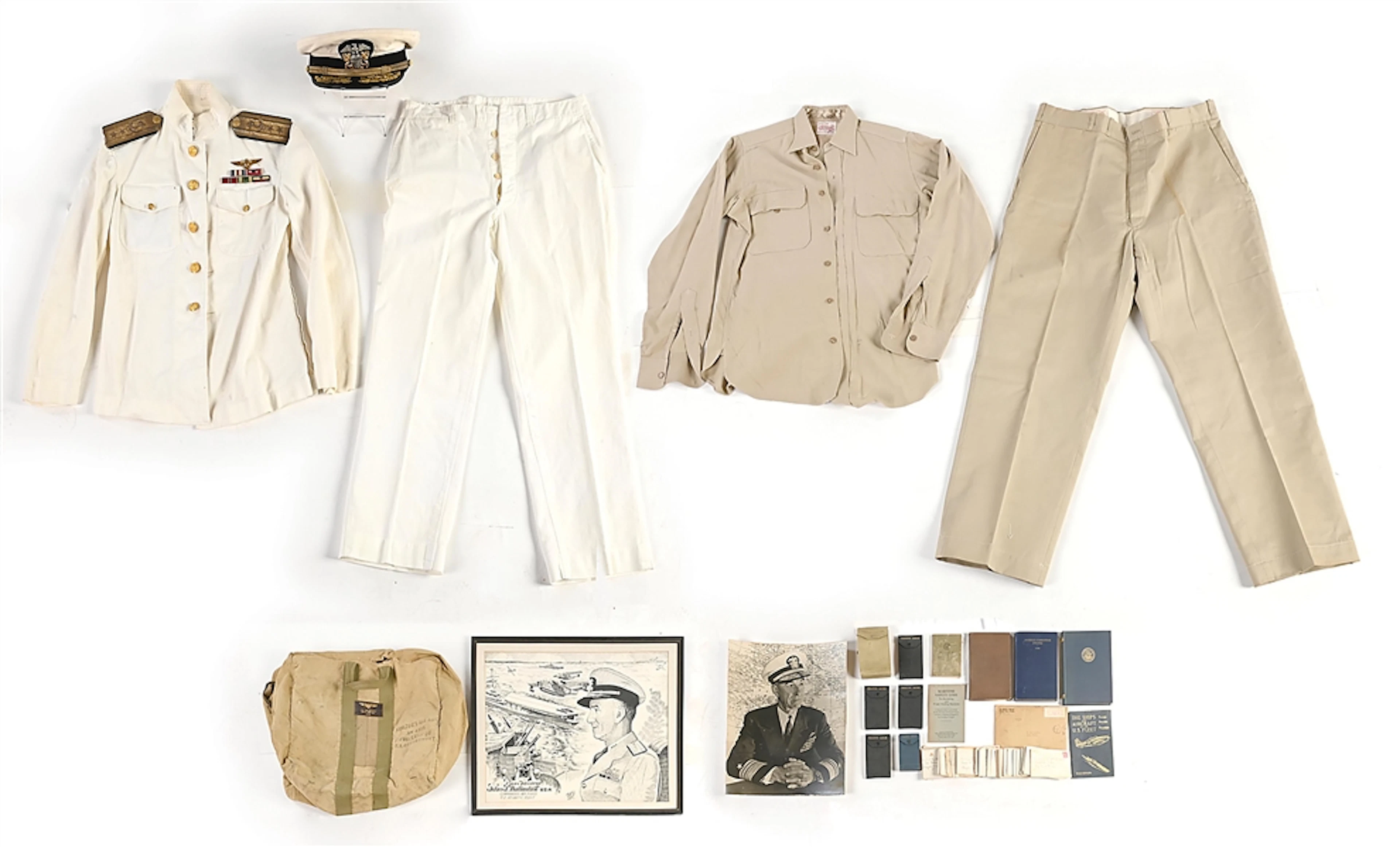 COLLECTION OF ITEMS FROM ADMIRAL JOHN J. BALLENTINE.