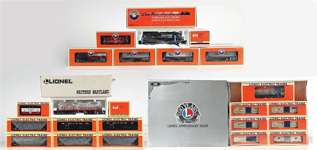 LOT OF 3: LIONEL O-GA. MODERN ERA TRAIN SETS