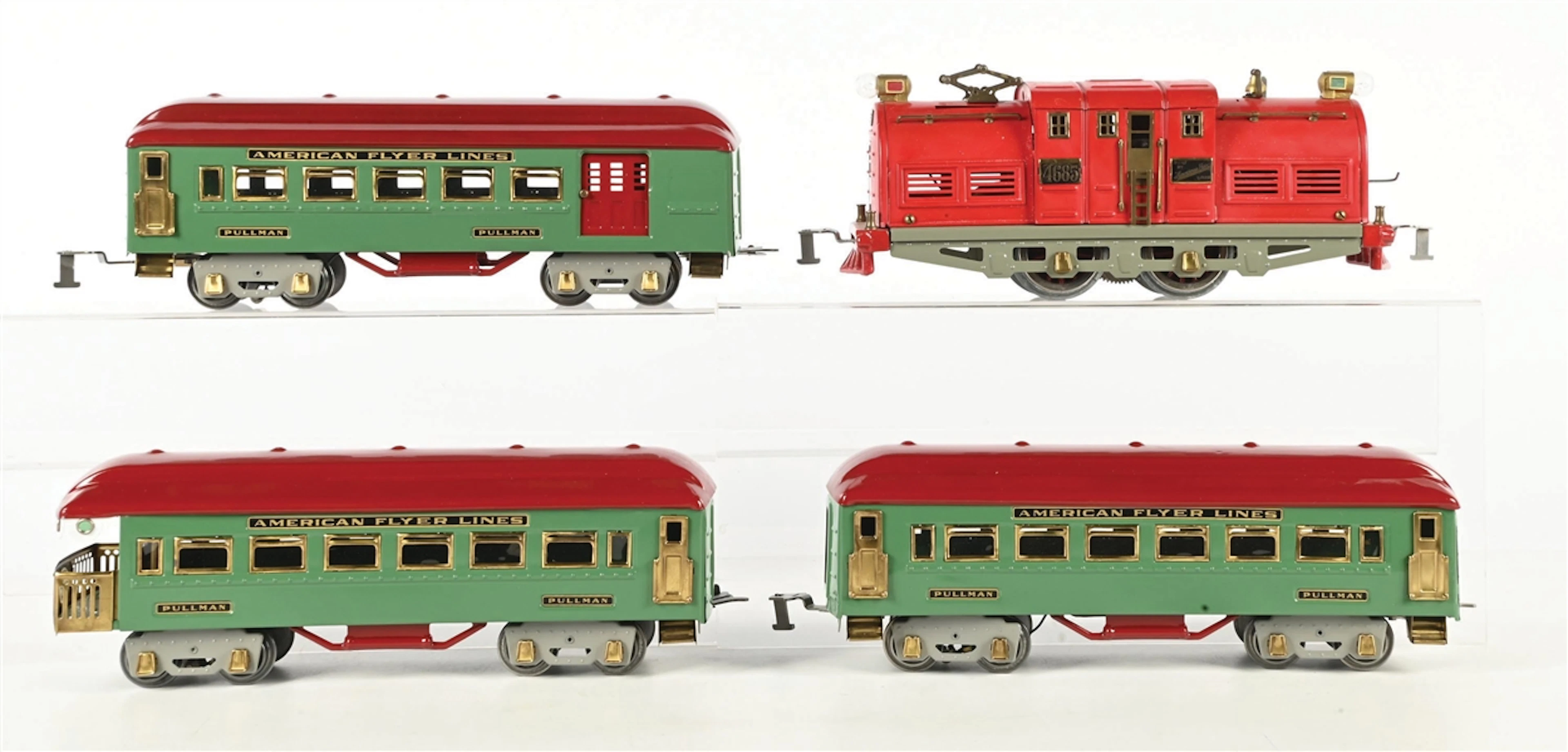 AMERICAN FLYER PREWAR STANDARD GAUGE NO. 4685 PASSENGER SET