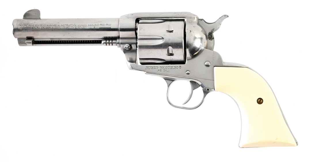 (M) STAINLESS RUGER VAQUERO SINGLE ACTION REVOLVER.