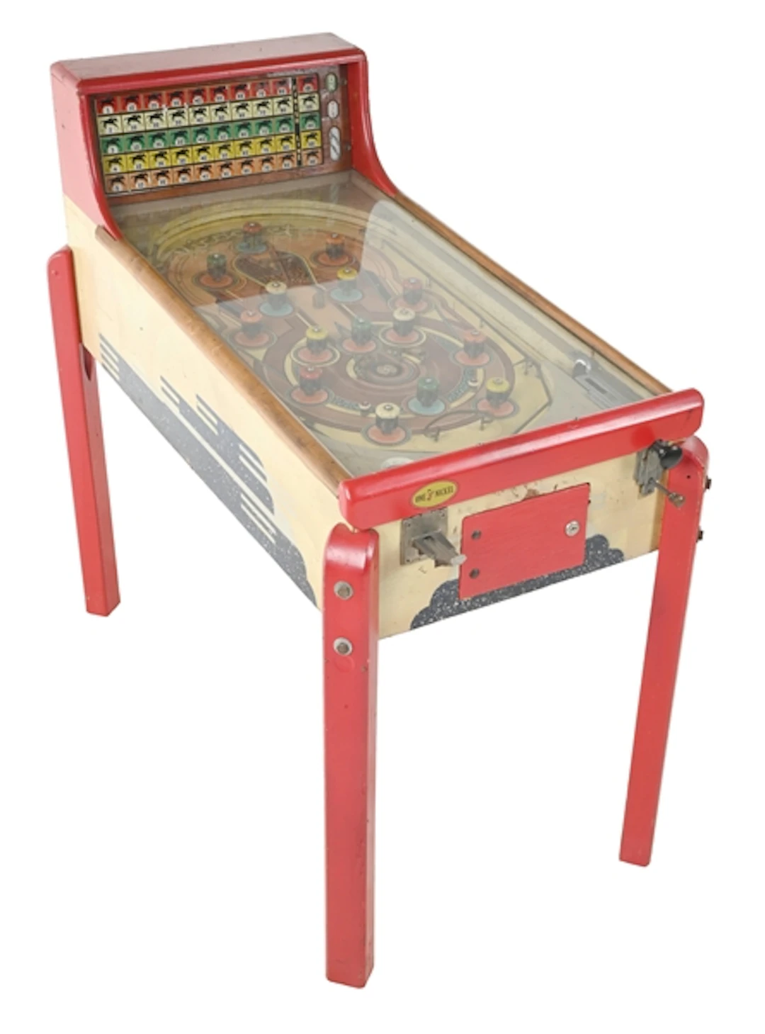 5¢ RICOCHET HORSE RACE THEMED ARCADE MACHINE