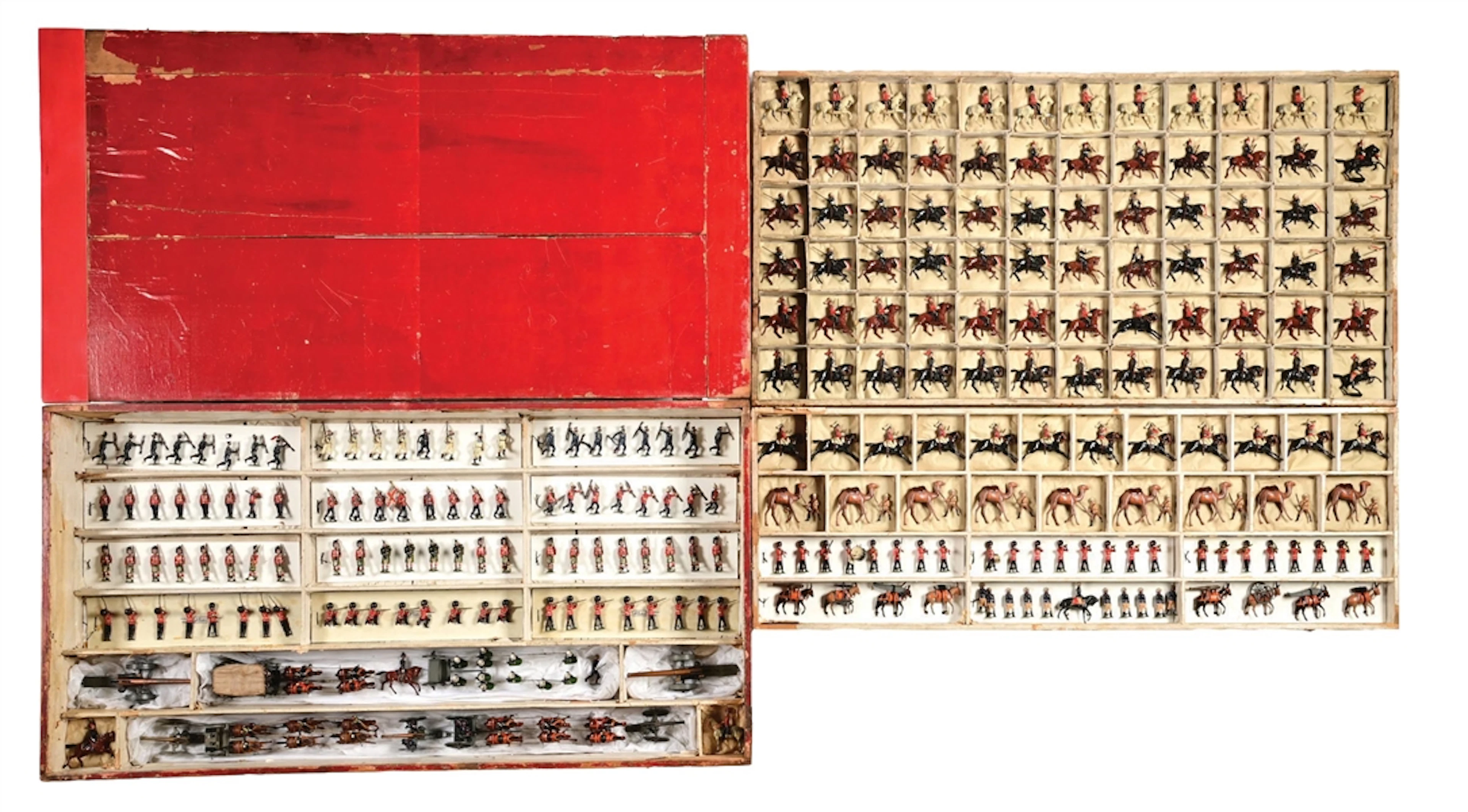 W. BRITAINS TYPES OF THE BRITISH ARMY NO. 131 FIRST VERSION SET IN BOX