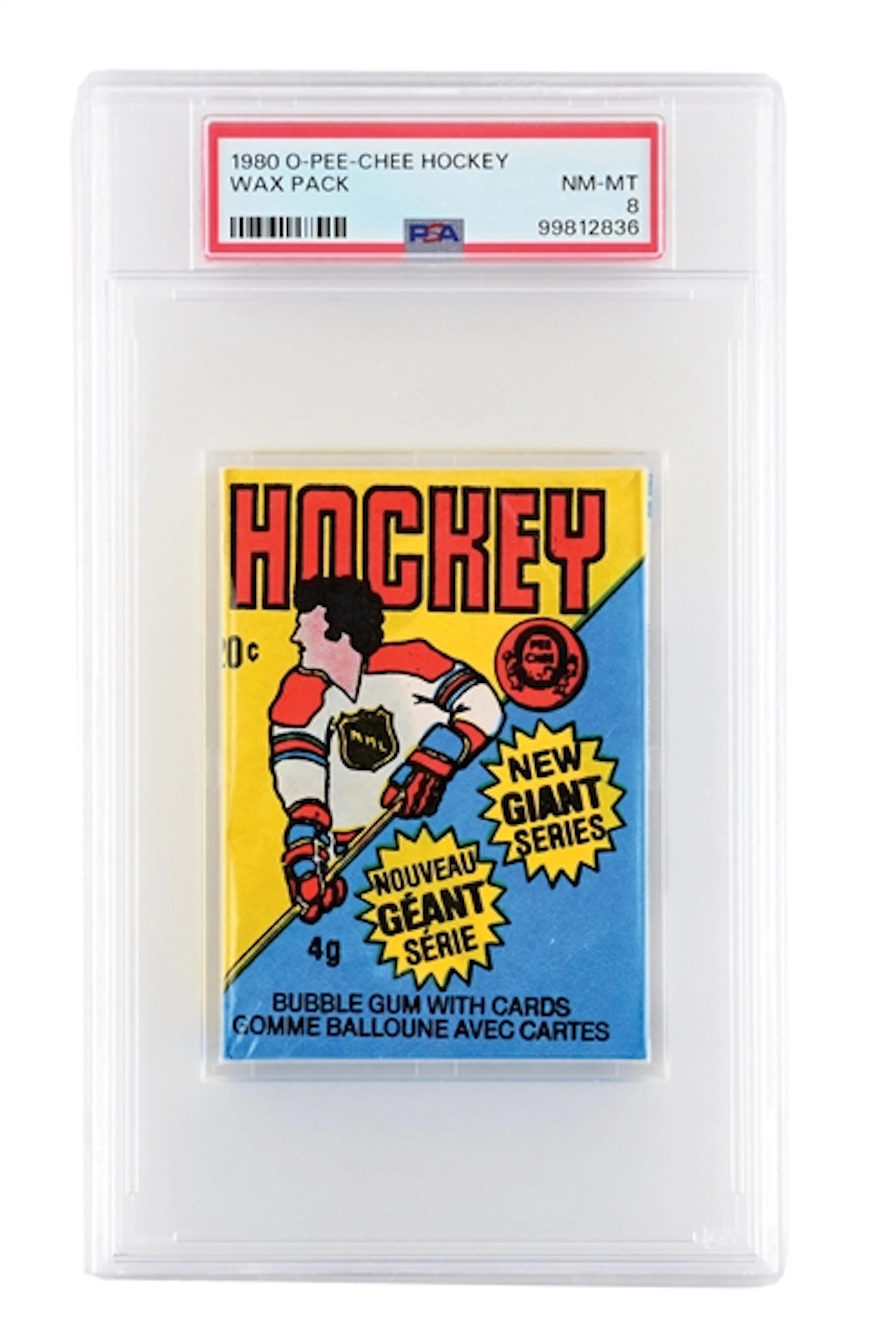 1980 O-PEE-CHEE HOCKEY WAX PACK PSA 8