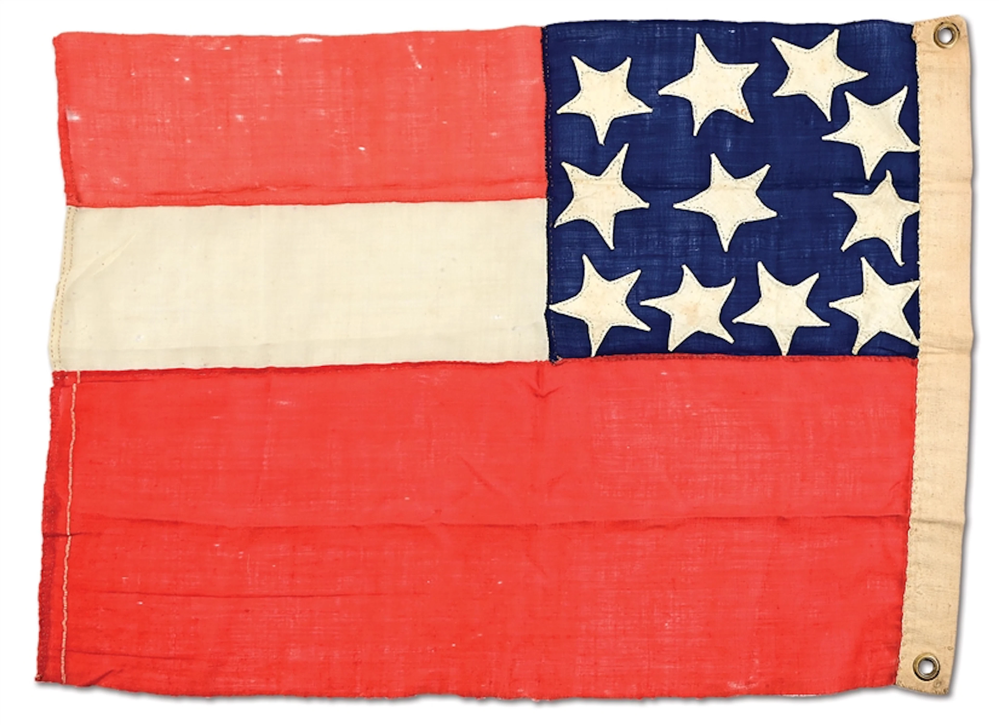 CONFEDERATE 11-STAR FIRST NATIONAL FLAG.
