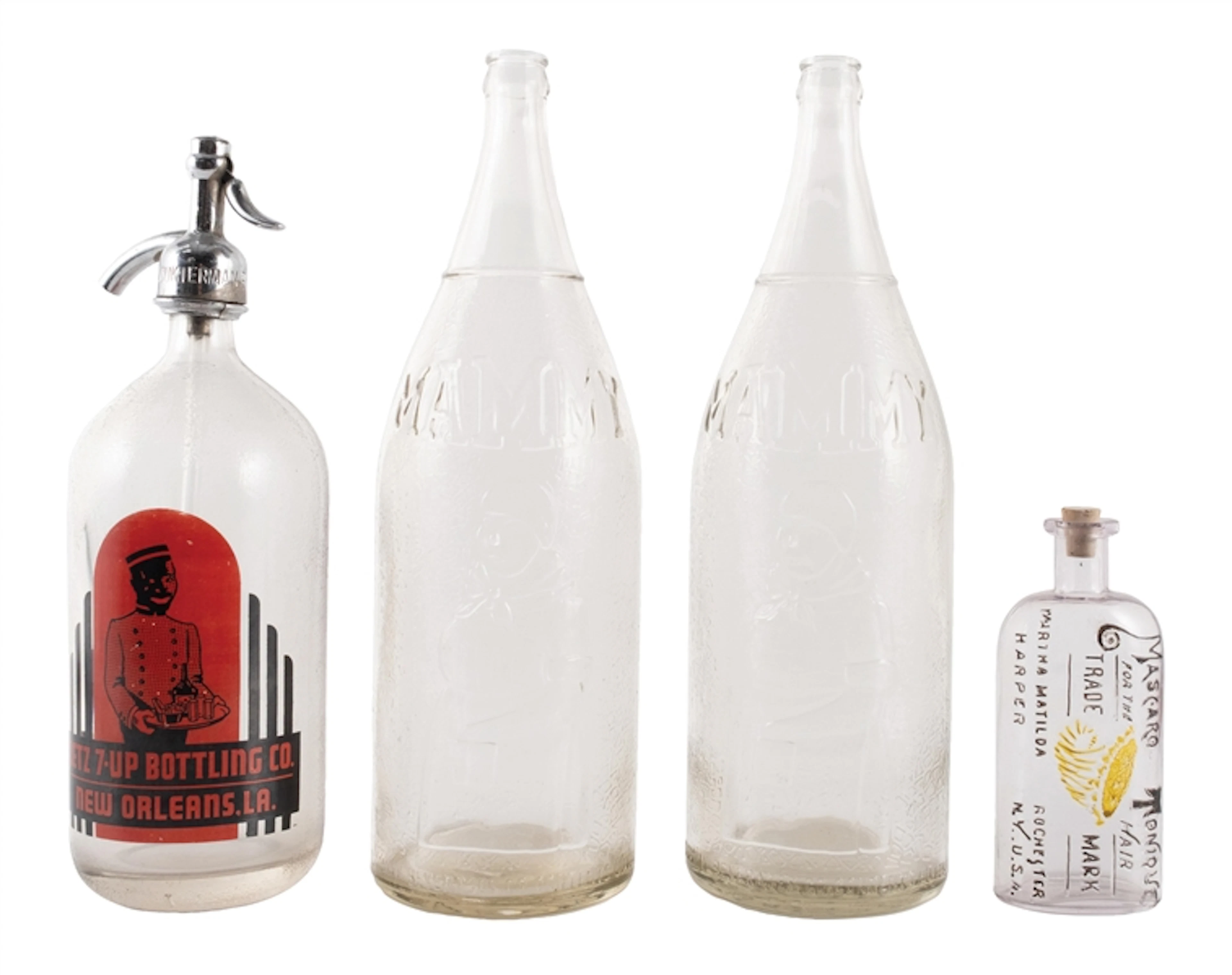 COLLECTION OF 4 BLACK AMERICANA BOTTLES