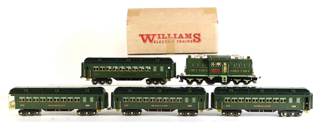 WILLIAMS STANDARD GA. NO. 381E ELECTRIC LOCOMOTIVE 4-CAR PASSENGER STATE SET