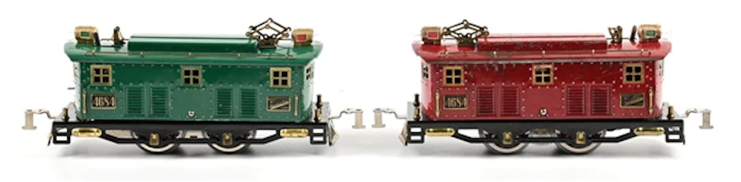 LOT OF 2: PRE-WAR AMERICAN FLYER STANDARD GA. NO. 4684 ELECTRIC LOCOMOTIVES