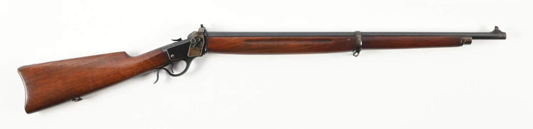 (C) U.S. MARKED WINCHESTER MODEL 1885 LOW WALL WINDER .22 SHORT SINGLE