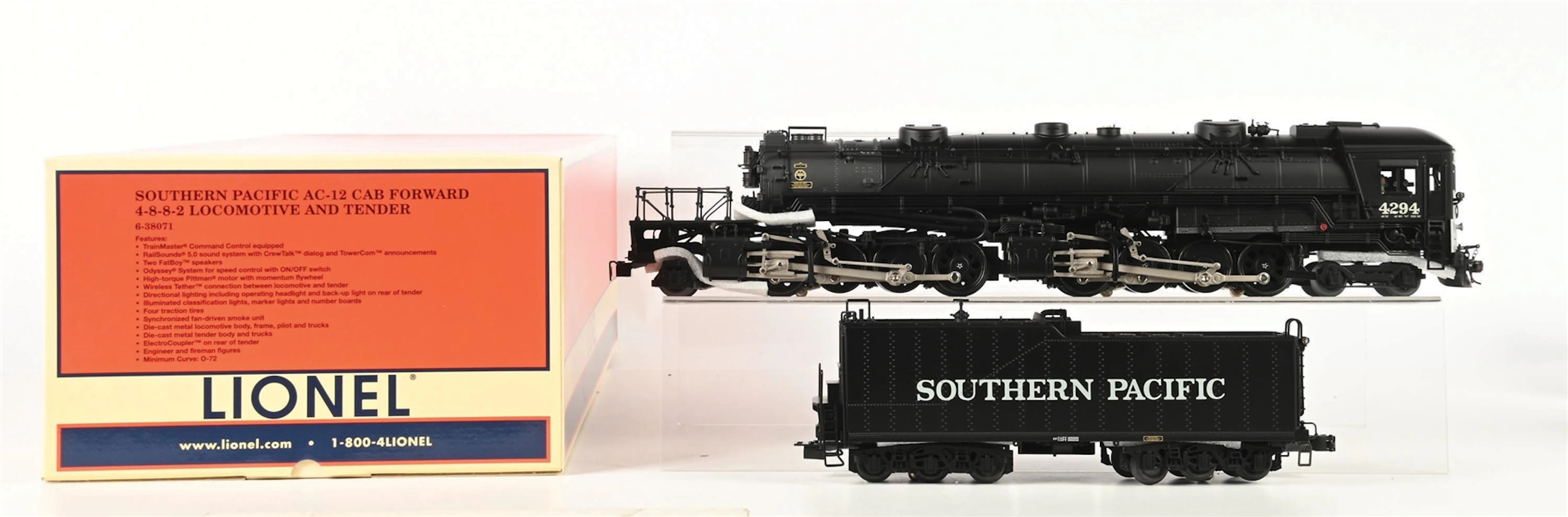 LIONEL O. GAUGE NO. 6-38071 SOUTHERN PACIFIC AC-12 CAB FORWARD NO.