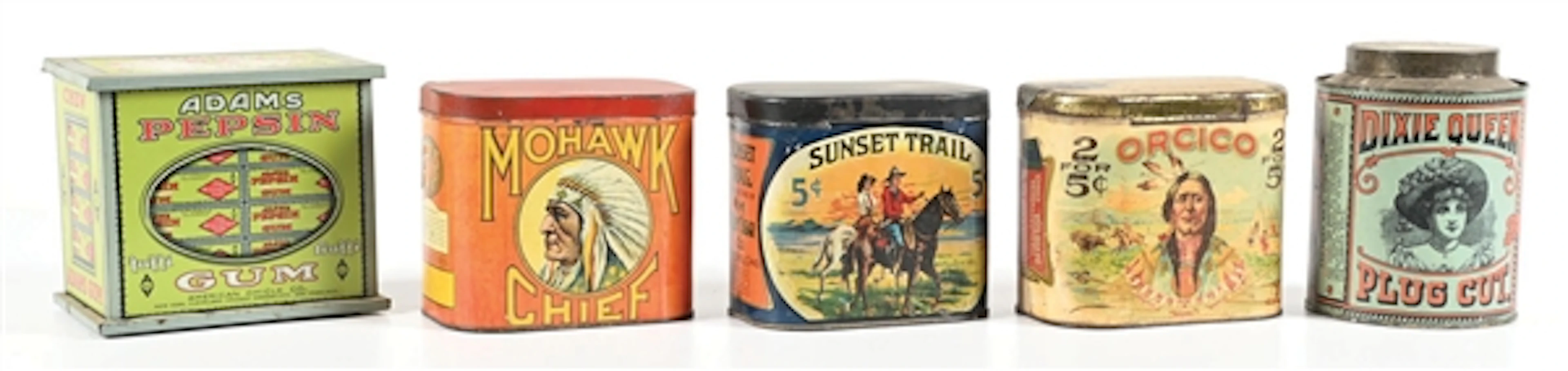 COLLECTION OF 5 COUNTRY STORE TINS