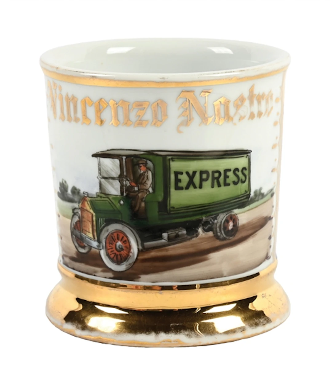 EXPRESS DELIVERY TRUCK SHAVING MUG