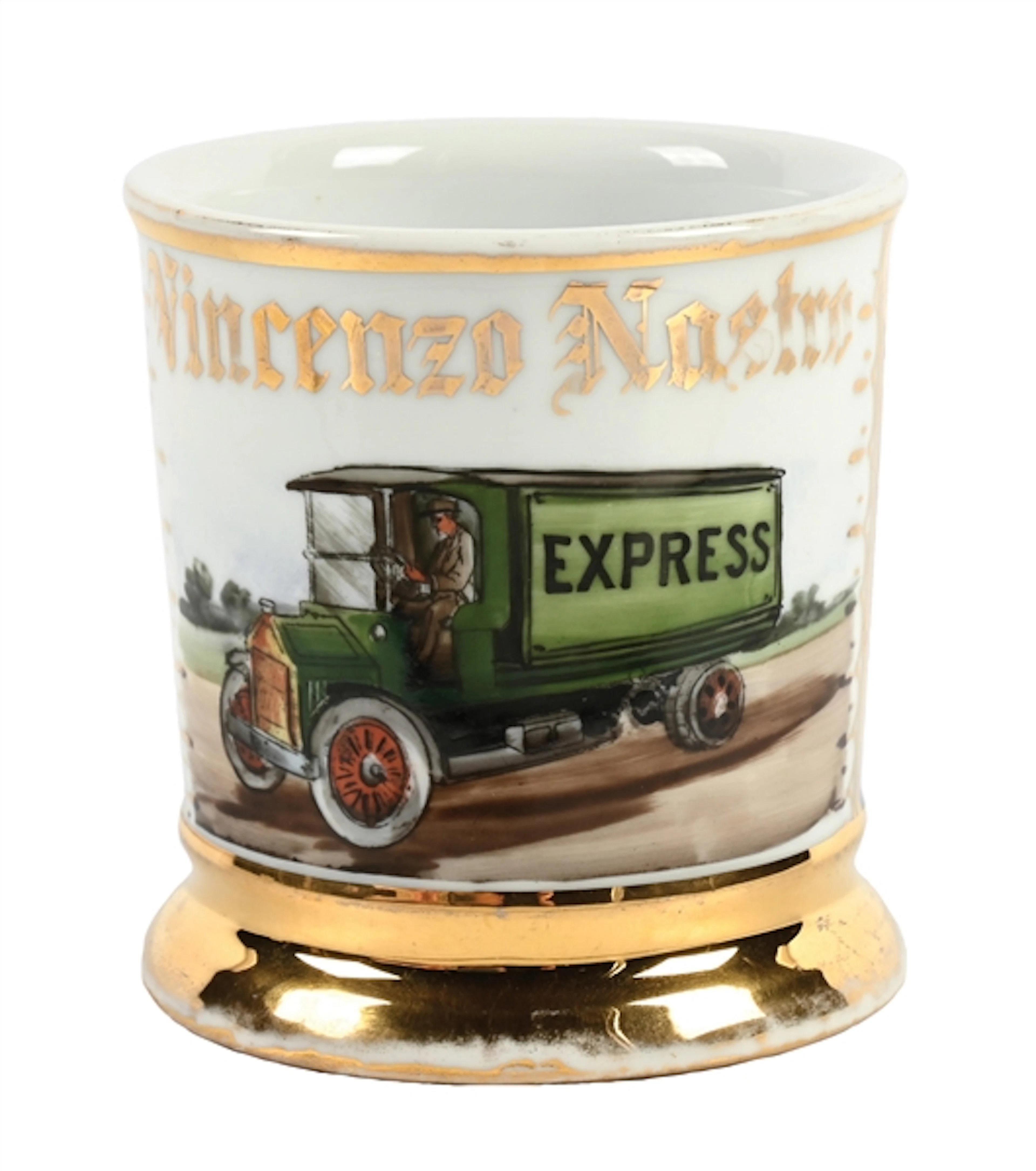 EXPRESS DELIVERY TRUCK SHAVING MUG