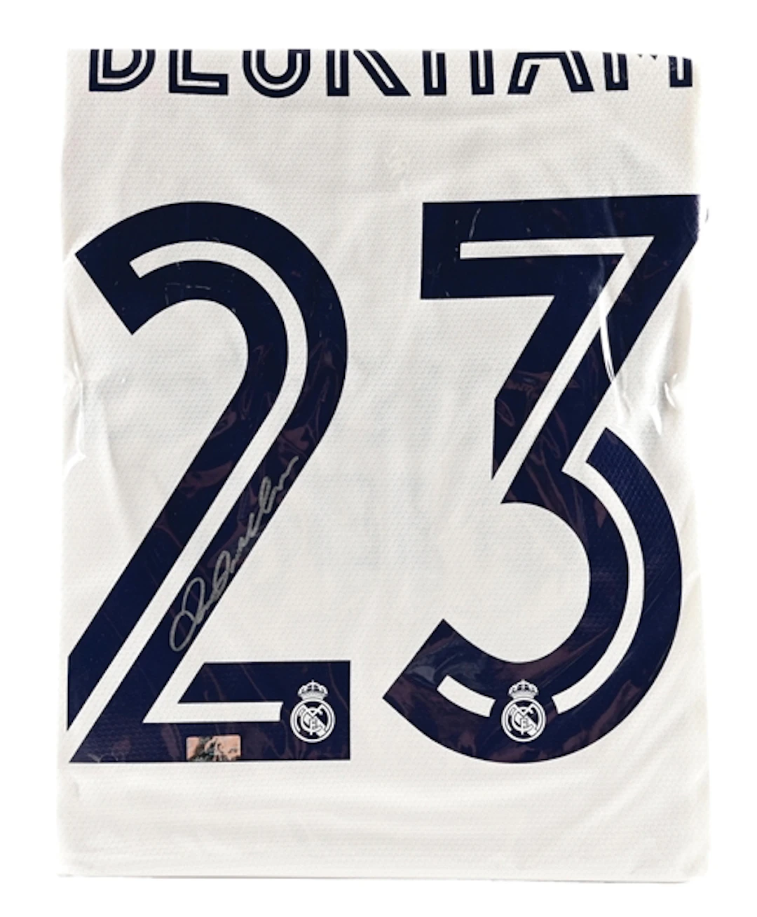 DAVID BECKHAM SIGNED REAL MADRID JERSEY WITH PANINI COA