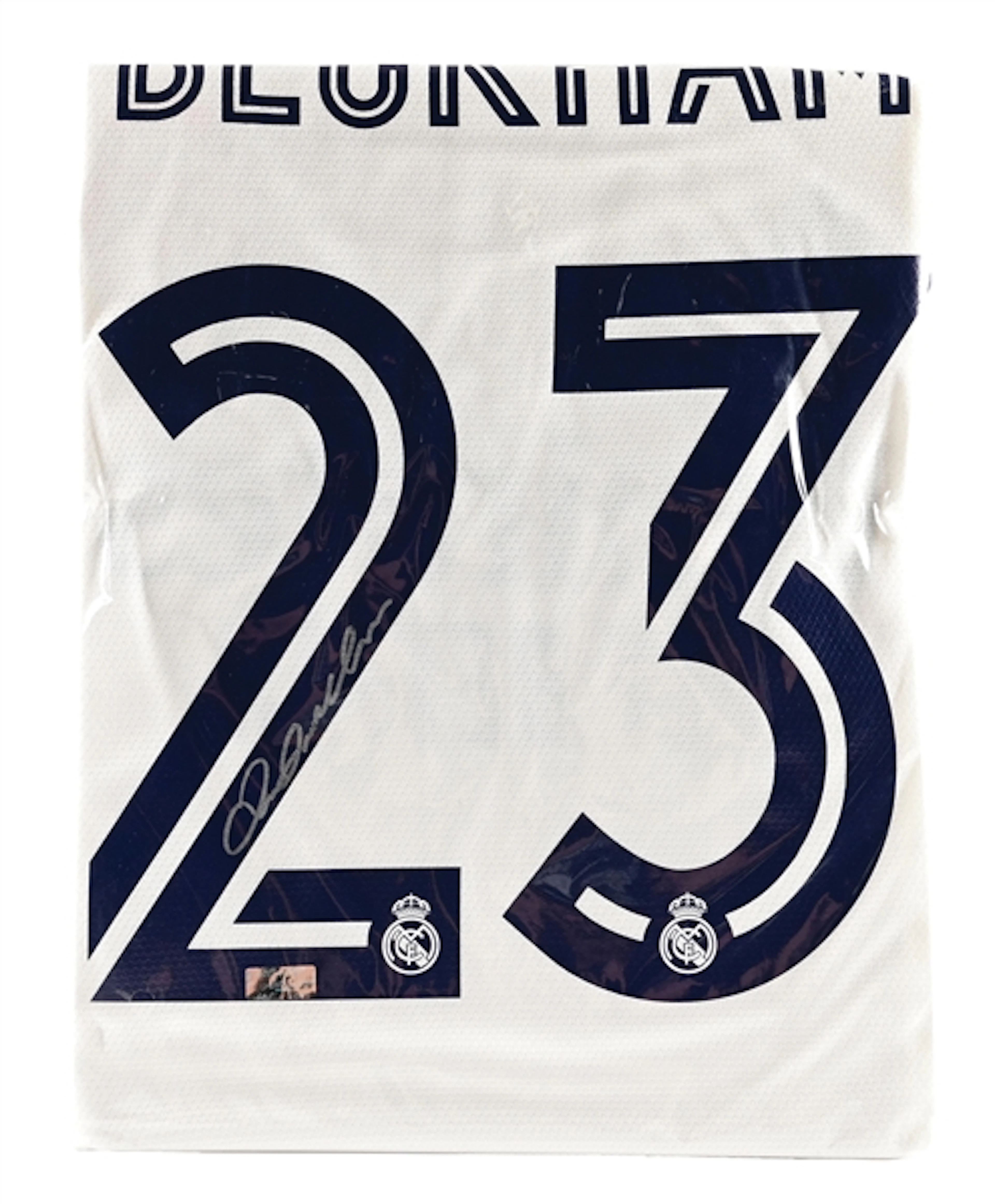 DAVID BECKHAM SIGNED REAL MADRID JERSEY WITH PANINI COA