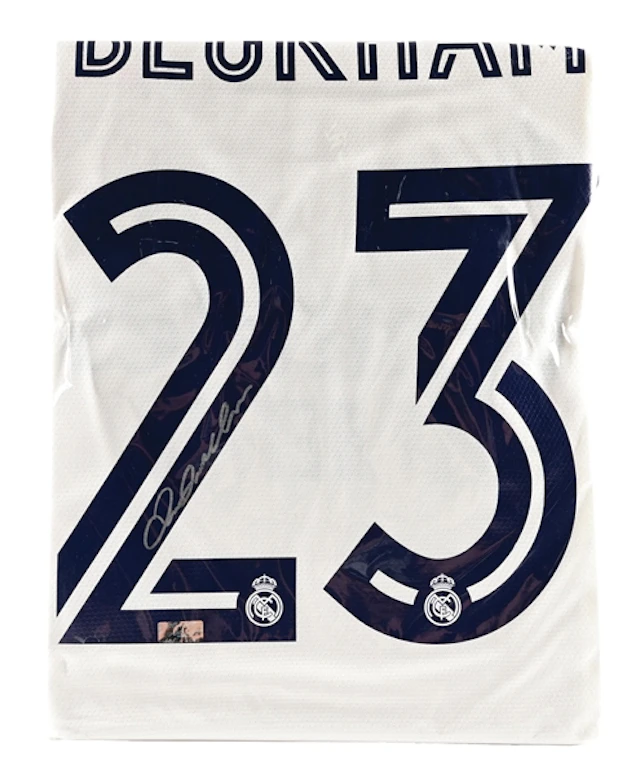 DAVID BECKHAM SIGNED REAL MADRID JERSEY WITH PANINI COA