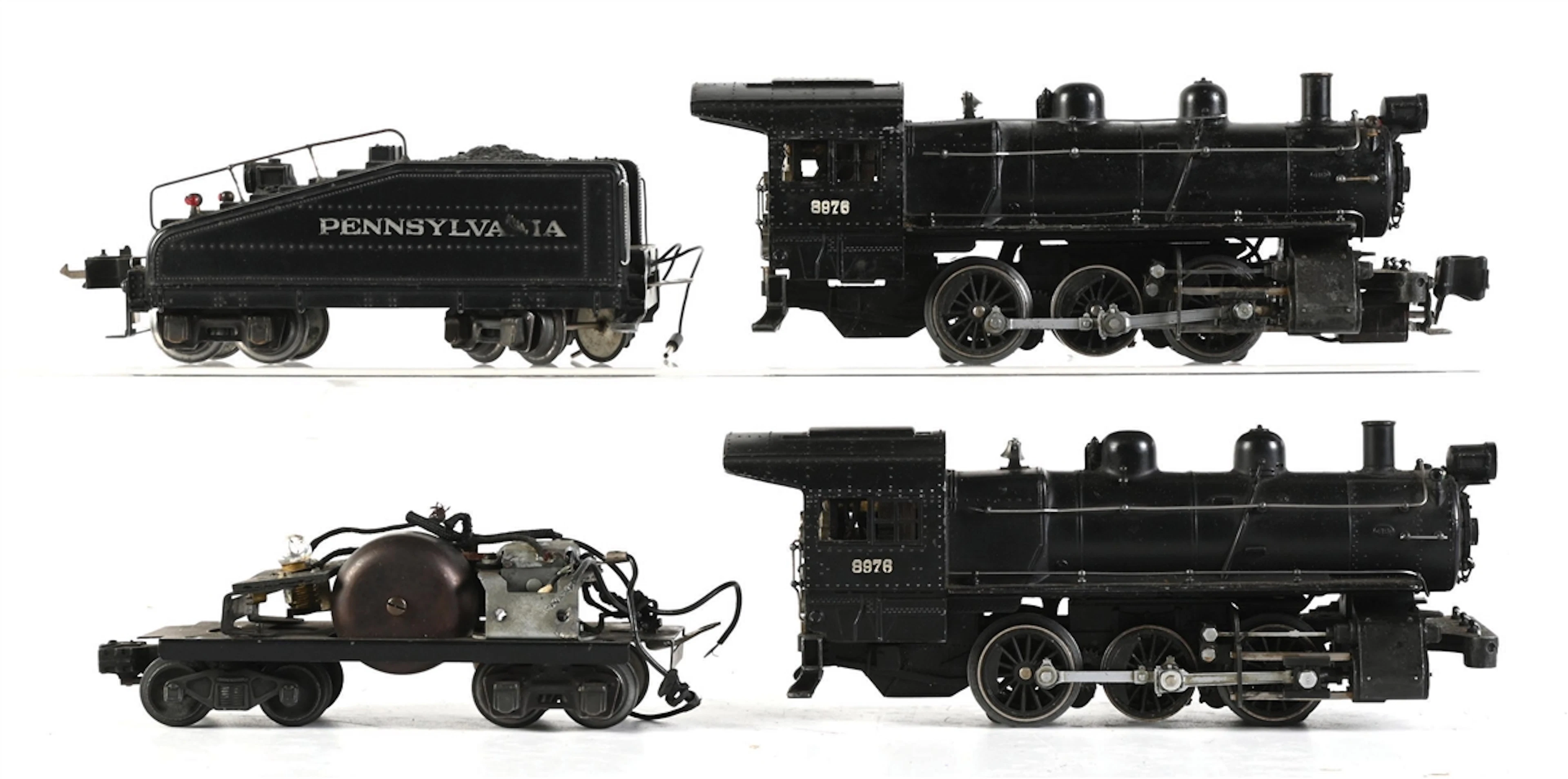 LOT OF 2: LIONEL SEMI-SCALE SWITCHERS NO. 227 & 232 W/ TENDERS