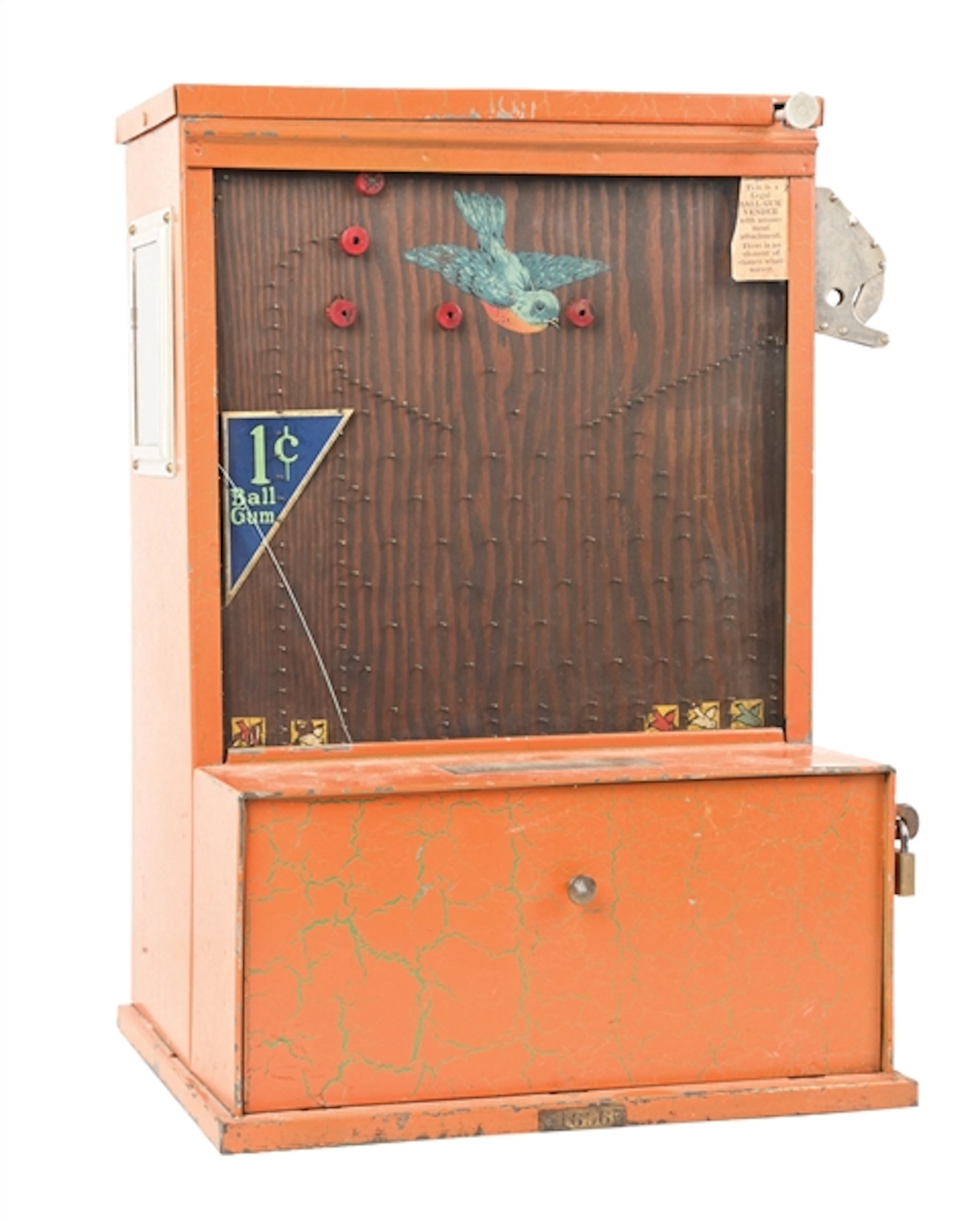 1¢ BLUEBIRD BALL GUM TRADE STIMULATOR