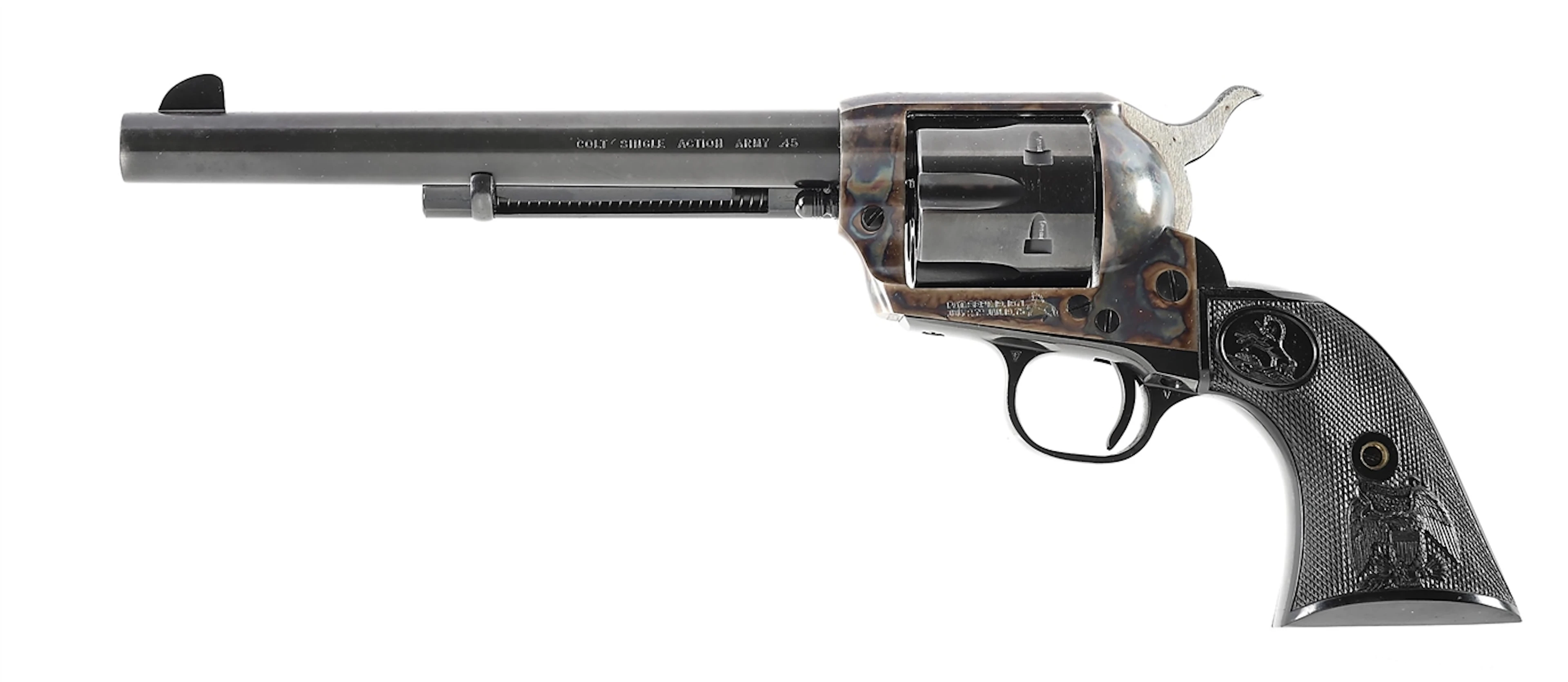 (C) SECOND GENERATION COLT SINGLE ACTION ARMY .45 LC REVOLVER WITH