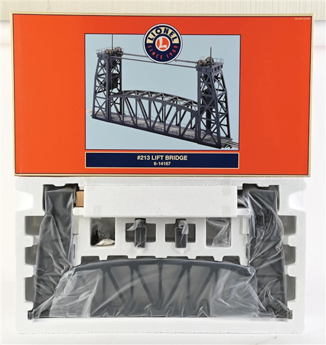 LIONEL O-GA. 6-14167 NO. 213 LIFT BRIDGE WITH ORIGINAL BOX