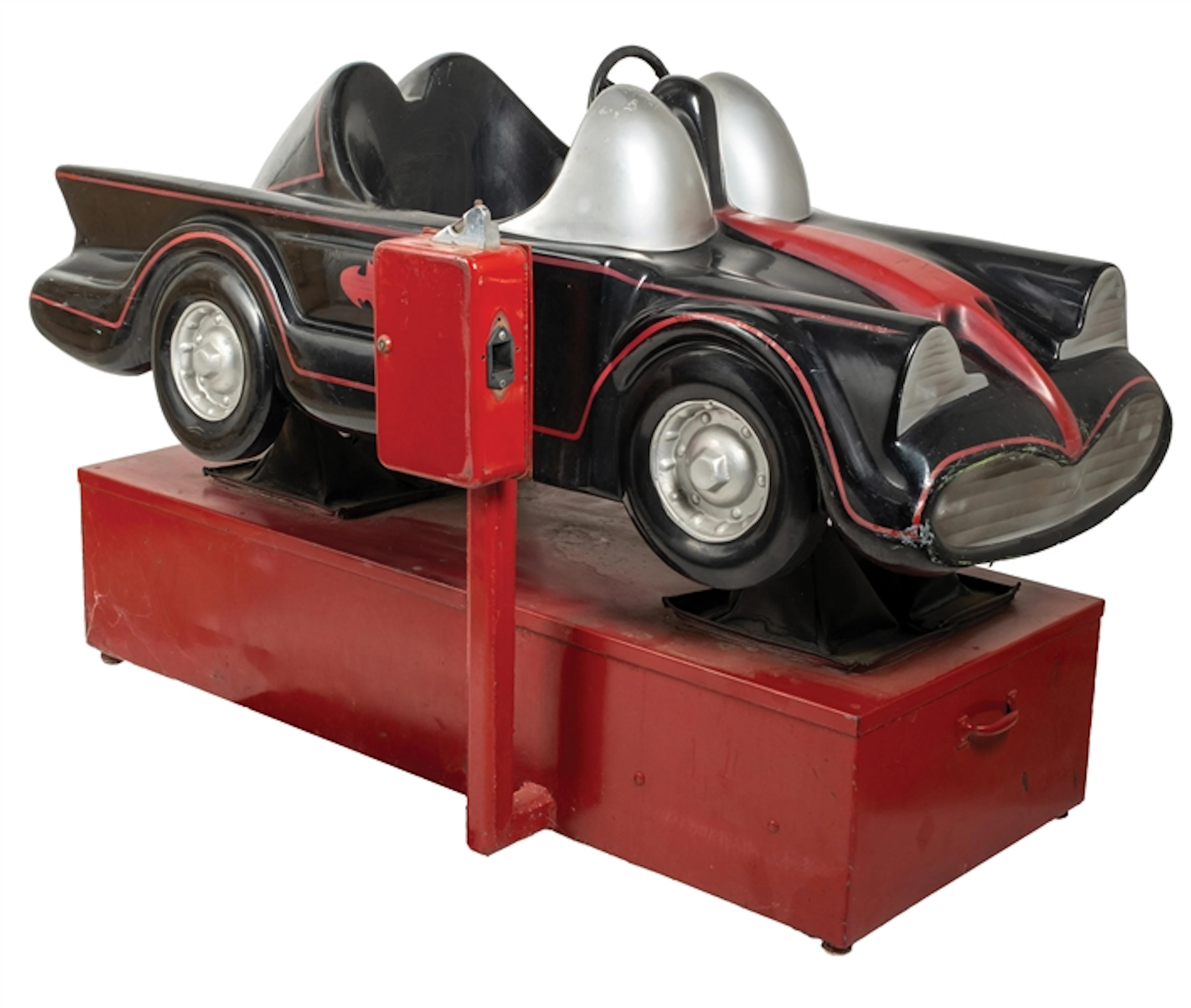 RED BATMOBILE COIN-OPERATED KIDDIE RIDE