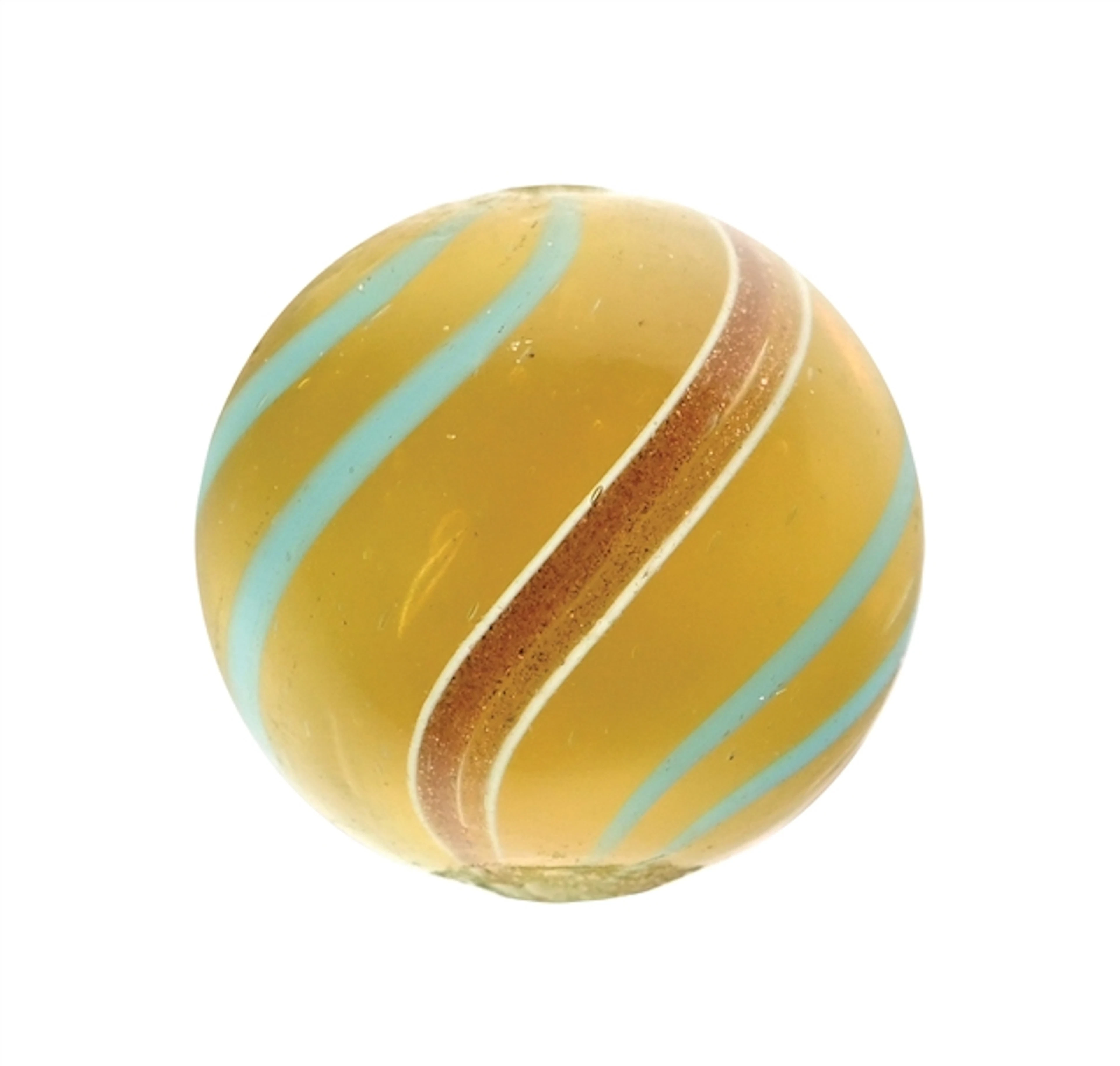 RARE BANDED LUTZ SEMI-OPAQUE MARBLE