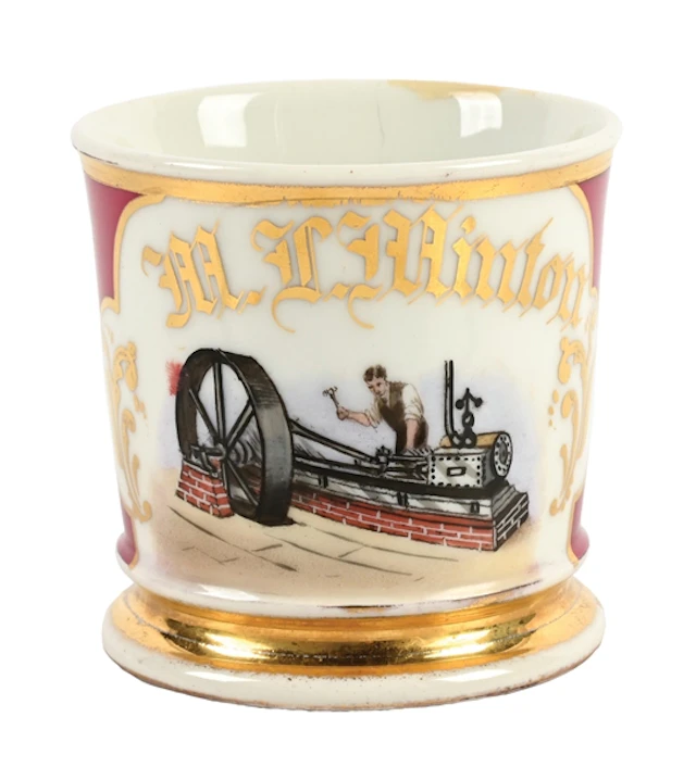 STEAM EQUIPMENT OPERATOR'S SHAVING MUG