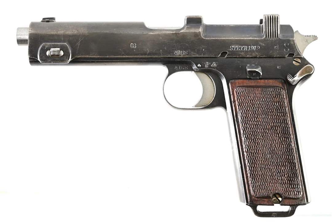(C) WWII GERMAN STEYR-HAHN MODEL 1912 SEMI-AUTOMATIC PISTOL IN 9X19MM