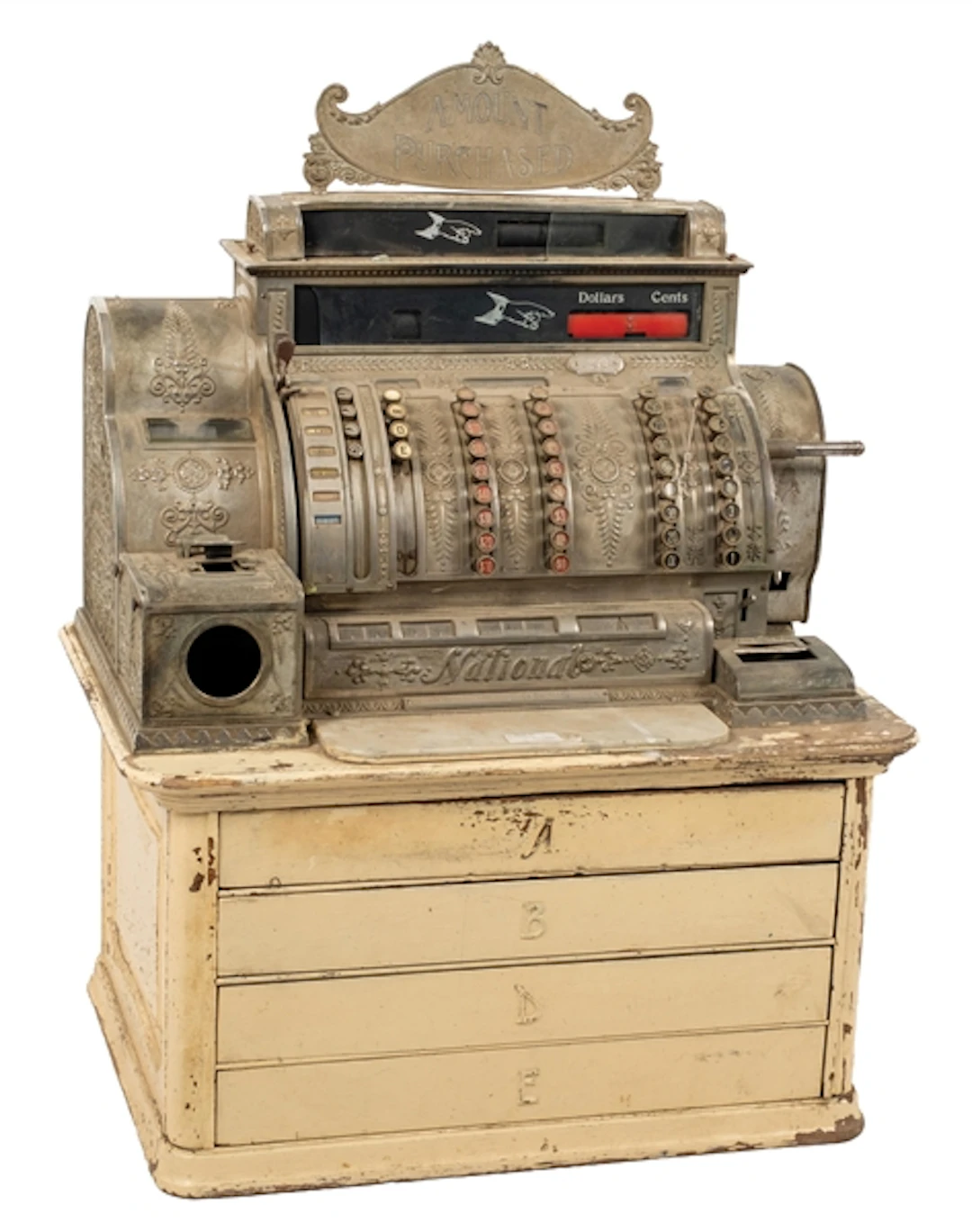 NATIONAL CASH REGISTER MODEL 572-4-C SERIAL NO. 822680
