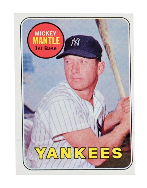 1969 TOPPS MICKEY MANTLE CARD