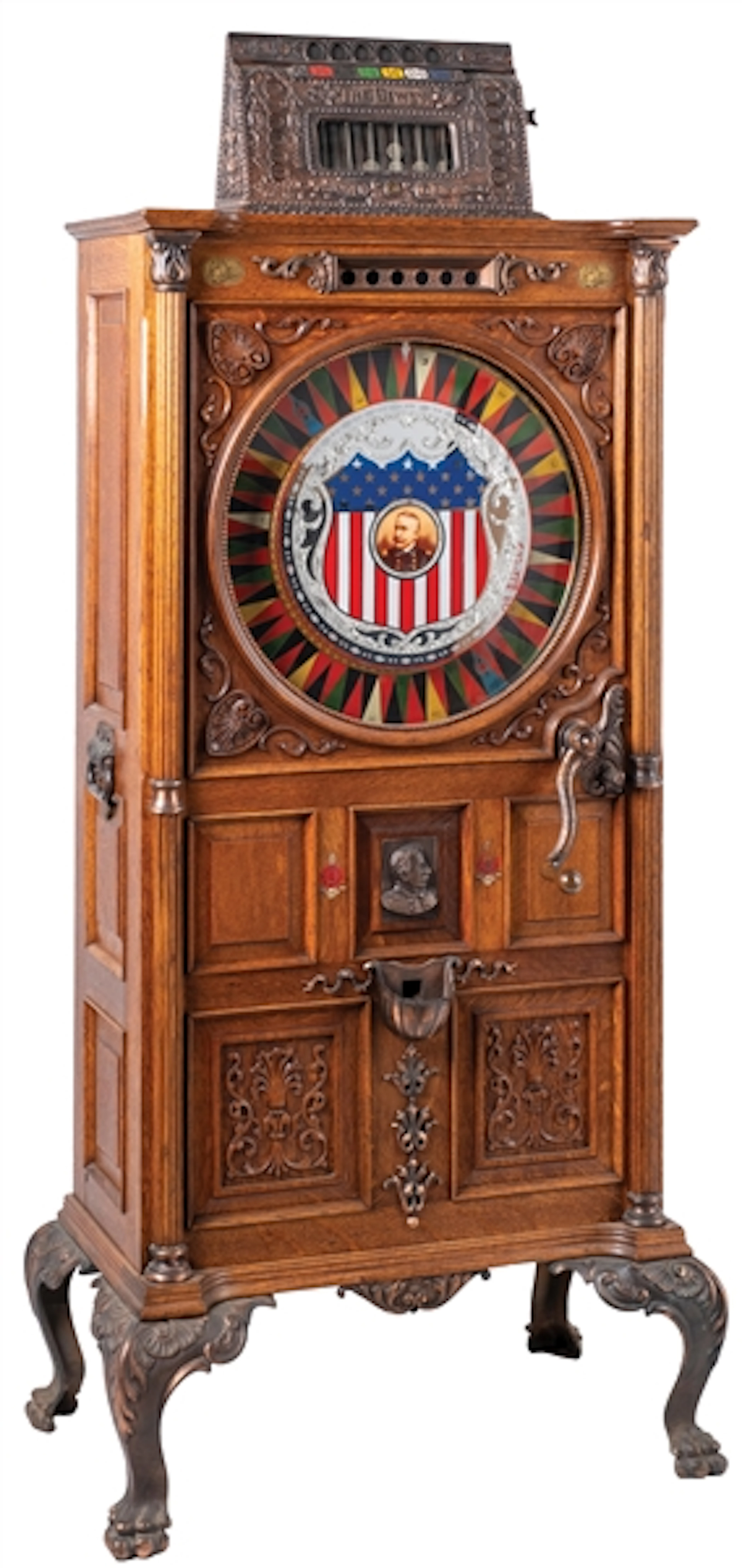5¢ MILLS DEWEY UPRIGHT SLOT MACHINE