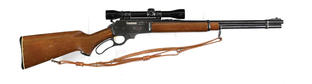 (C) MARLIN MODEL 336RC LEVER ACTION CARBINE.