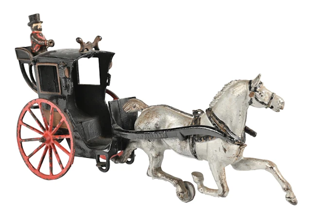 DENT HARDWARE CO. CAST IRON HORSE DRAWN HANSOM CAB