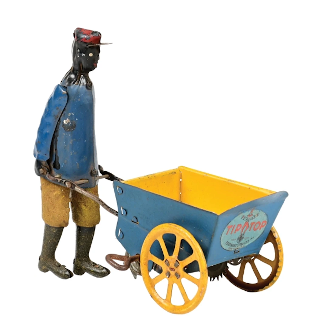 FERDINAND STRAUSS CO. TIP-TOP PORTER TIN LITHO WIND-UP TOY