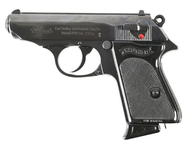 (C) INTERARMS GERMAN WALTHER PPK .22 SEMI-AUTOMATIC PISTOL WITH BOX.