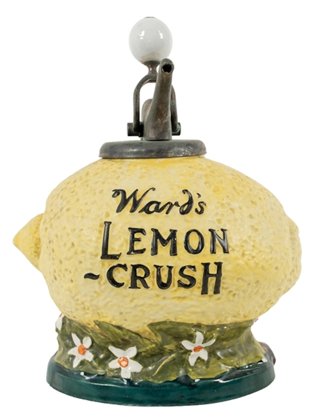 WARD'S LEMON-CRUSH SODA FOUNTAIN SYRUP DISPENSER